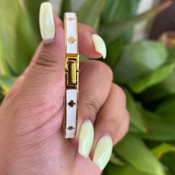 Kate Spade White and Gold Bangle - Picture 4 of 7